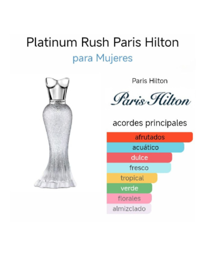 Fragancia Platinum Rush Woman de Paris Hilton