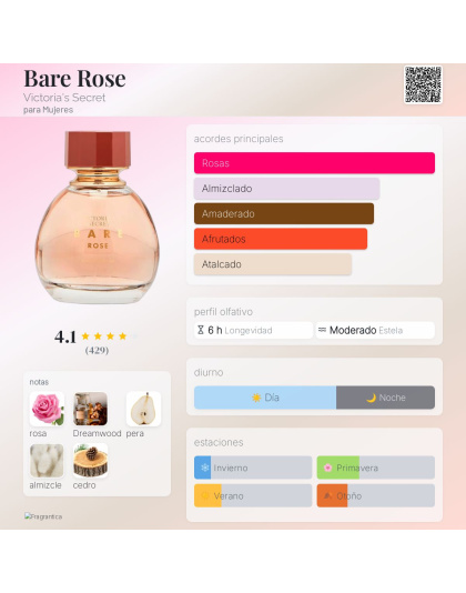 Fragancia Roller Bare Rose de Victoria's Secret