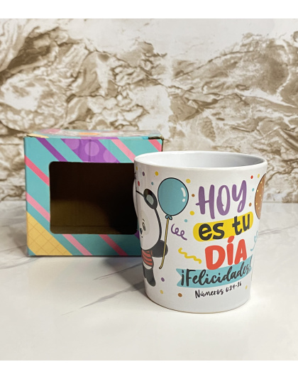 Taza ¨Hoy es tu día Felicidades¨ Mugoshos
