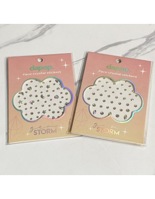 Face crystal stickers para cabello y rostro  Dapop