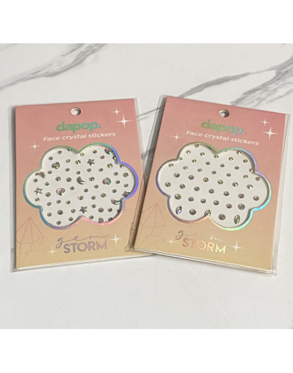 Face crystal stickers para cabello y rostro  Dapop