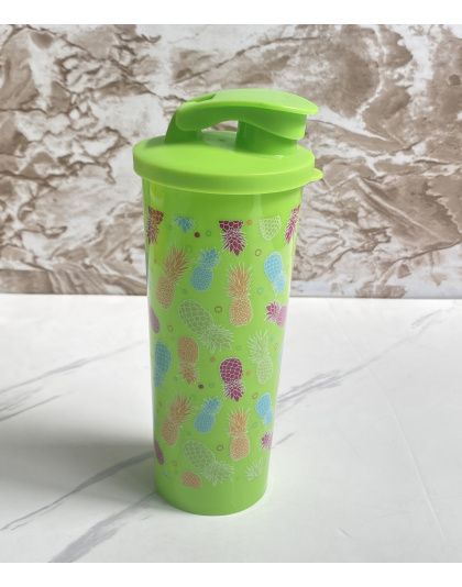 Vaso con Tapa Color Verde