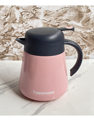 Jarra termo color rosa de TupperWare