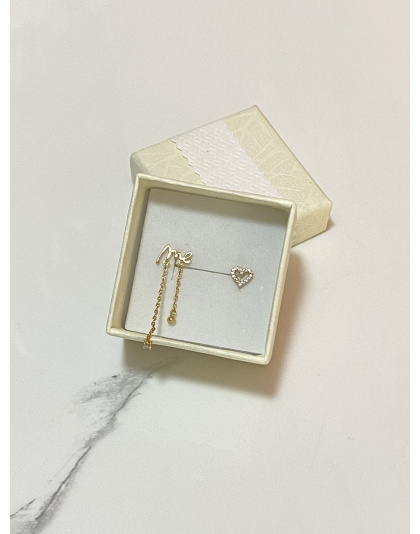 Aretes de corazón Xuping